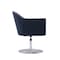 Manhattan Comfort Voyager Swivel Adjustable Accent Chair in Smokey Blue and Brushed Metal, PK2 2-AC051-SM - alternate 2